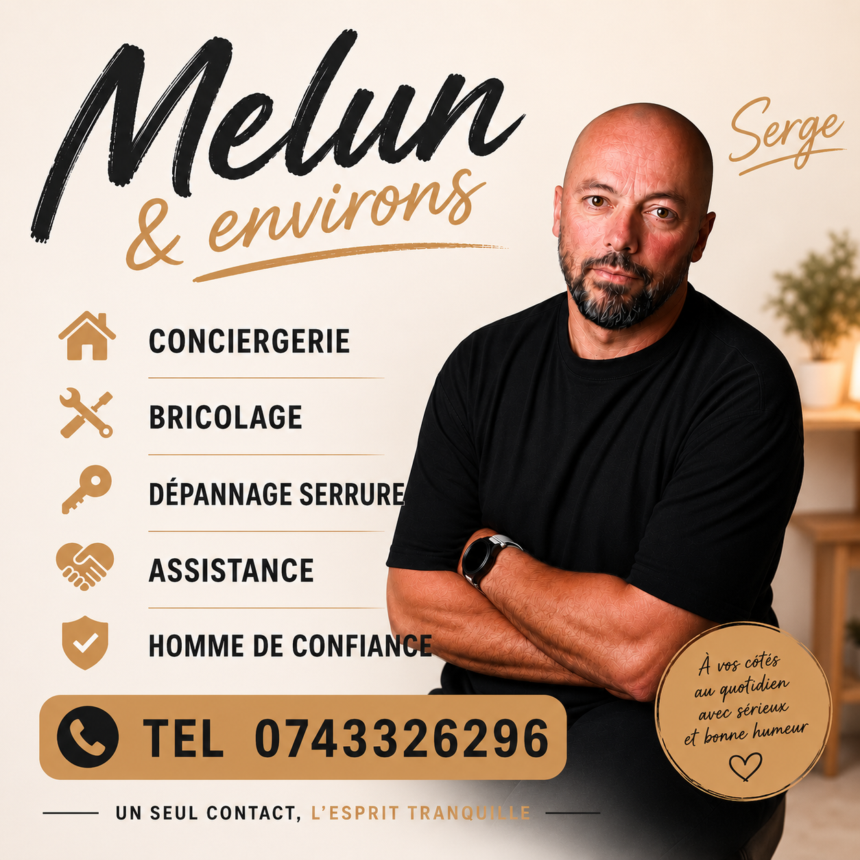 Appartement lumineux géré par Rive & Clé à Melun